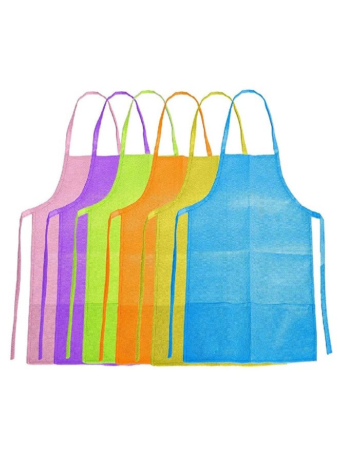 HomeStrap Multipurpose Kids Apron for Cooking, Painting, and School 5 to 10 yrs child (Pack of 6) - Image 1
